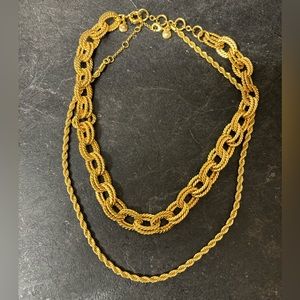 J. Crew Gold Chain Necklace Set